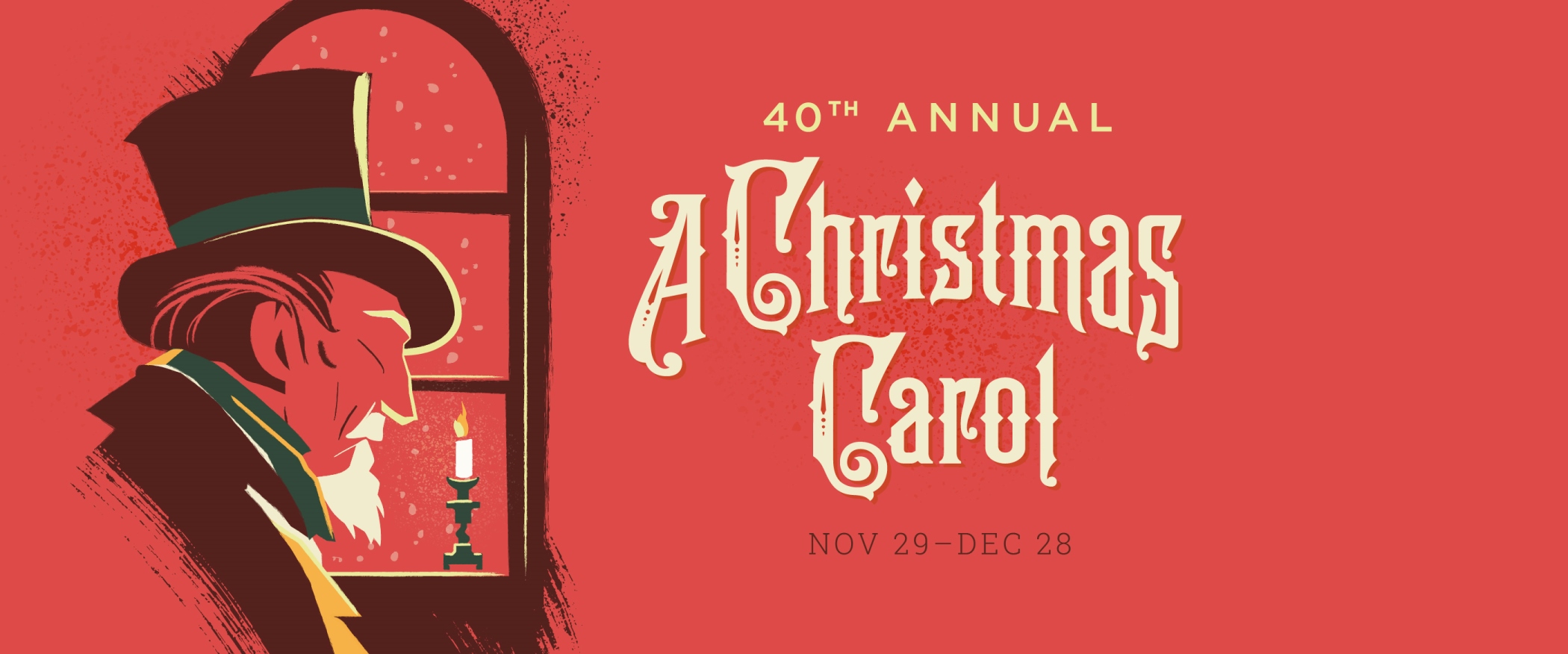 A Christmas Carol, playing November 29 - December 28, 2024 on the Sorenson Legacy Jewel Box