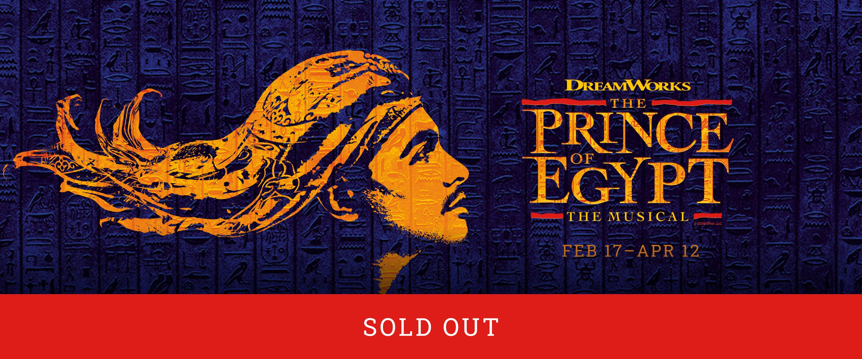 The Prince of Egypt, playing February 17 - April 12, 2025